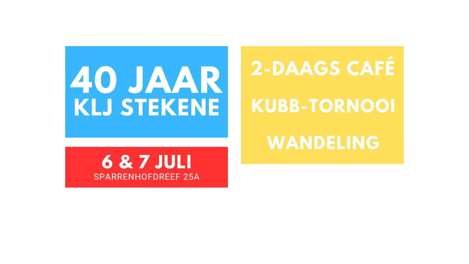 40 Jaar - KLJ Stekene's banner